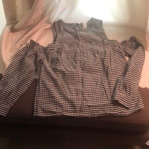 H&M cold shoulder blouse